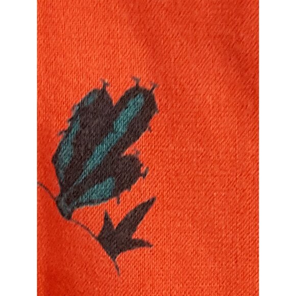 Adobe Rose Vintage 90s Womens Blouse Button Up Shirt Red Western Cowboys L - Picture 9 of 10